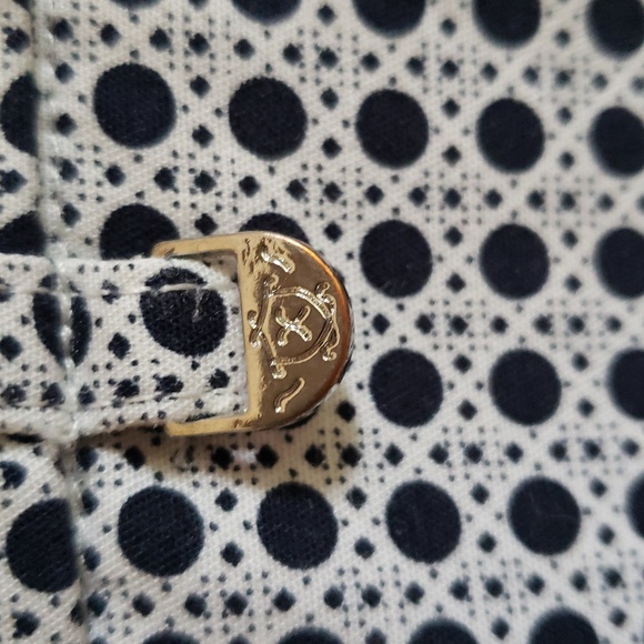 Adrienne Vittadini Women's Black/White Geometric Print Stretch Career Pants Sz 4 - Picture 3 of 5